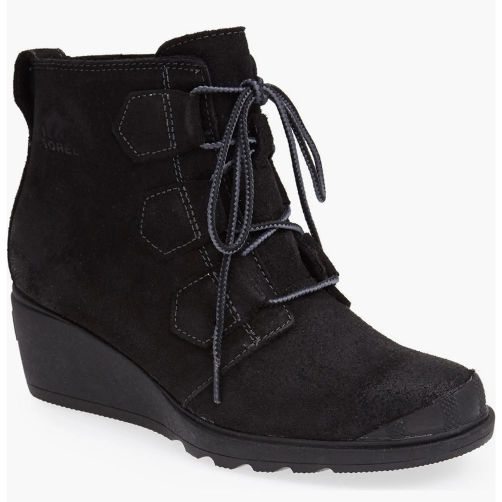 Like new* Sorel ‘Toronto’ Lace- up suede wedge platform boots